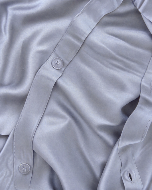 Tencel Duvet Cover - Silver Blue