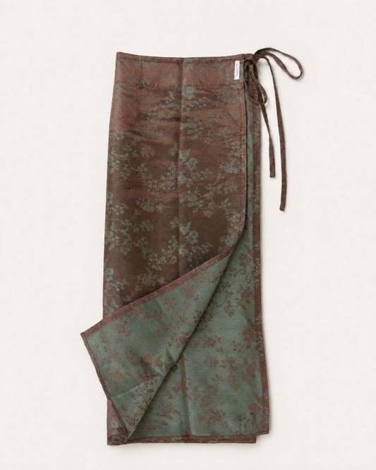 Reversible Wrap Skirt - Cedar