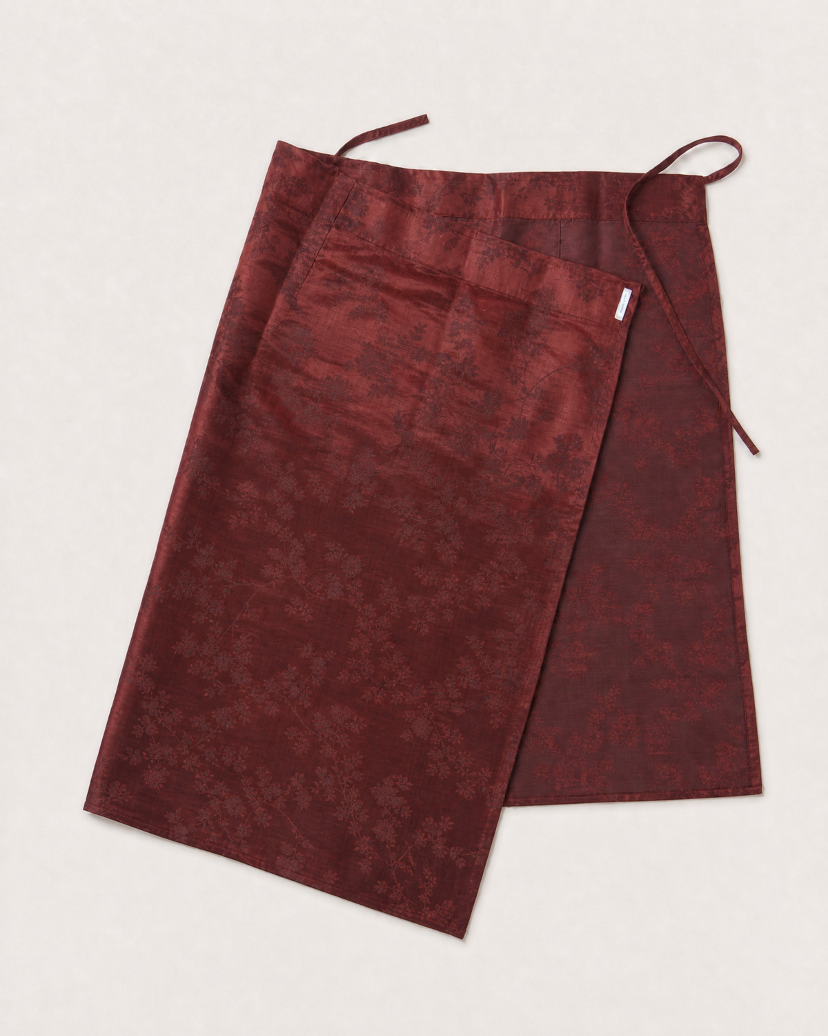 Reversible Wrap Skirt - Garnet