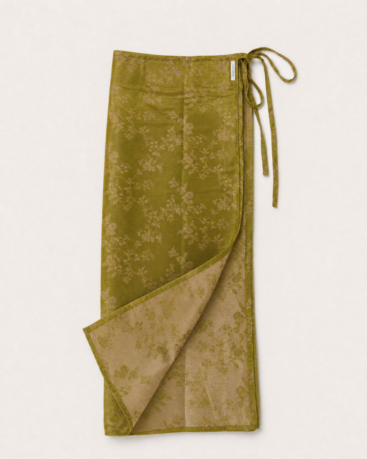 Reversible Wrap Skirt - Saffron